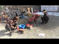 畑を耕す機械をロックスターみたいな塗装にしたいからバラバラにした