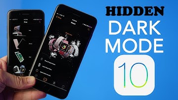 Hidden iOS 10 Dark Mode!