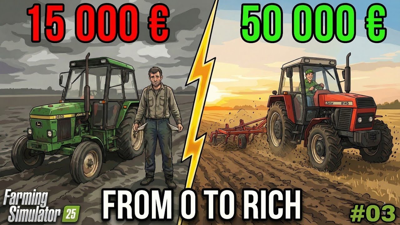 Starting With 0€ in Farming Simulator 25 | 1 BILION Challenge | #03