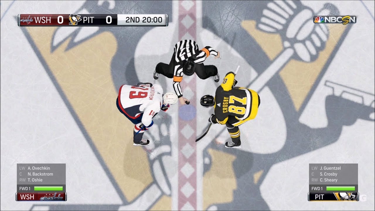 NHL 18 - Pittsburgh Penguins vs Washington Capitals - Gameplay (HD) [1080p60FPS]