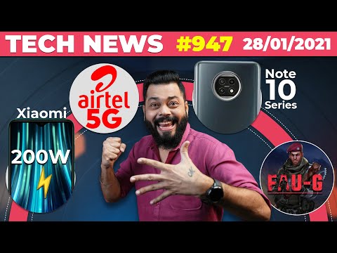 Airtel 5G Is Here, Redmi Note 10 Series Key Specs, Xiaomi 200W Charging, FAUG, realme V13 -#TTN947