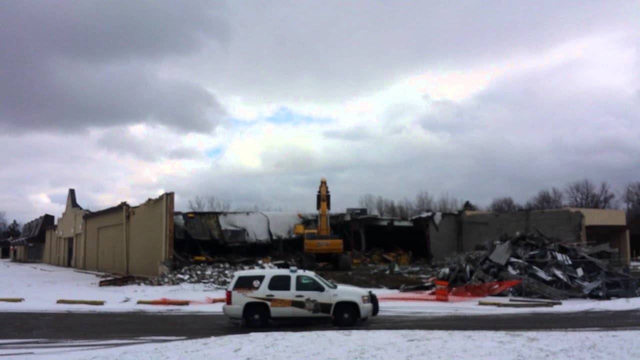 Jenison Kmart Building Comes down Township Michigan YouTube