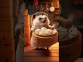 A hedgehog serving soup dumplings?! 🦔🥟