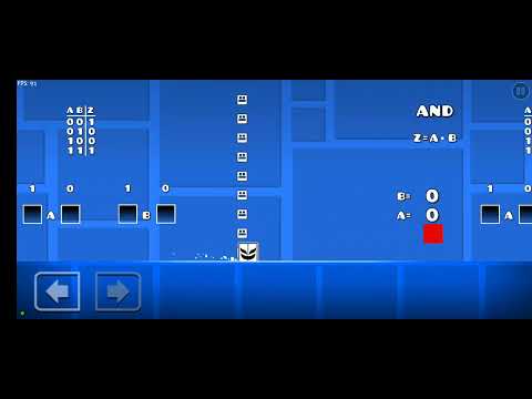 Logic gates in Geometry Dash