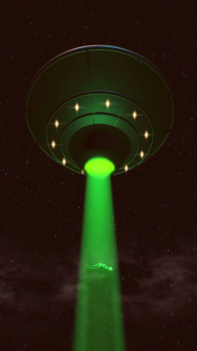 Alien Abduction by UFO Flying Saucer Beam Up with Weird Sound Effects