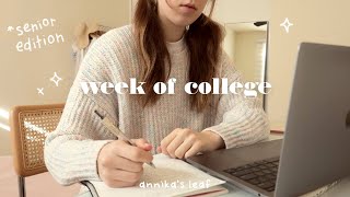 first week of my last college semester 🙈 new standing desk, video game class, painting screenshot 2