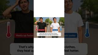 Say no to black in summer 🌞 #dailyshorts #youtube #english #knowledge #shorts #viral #summer