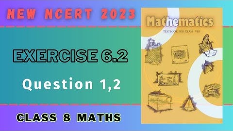 Class-8 Ex-6.2,Q1,Q2 (Cube and Cube Roots ) Chapter 6 Maths, New CBSE NCERT Book 2023-24