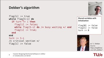 Tutorial: Designing Distributed Software in mCRL2 - Verifying Dekker