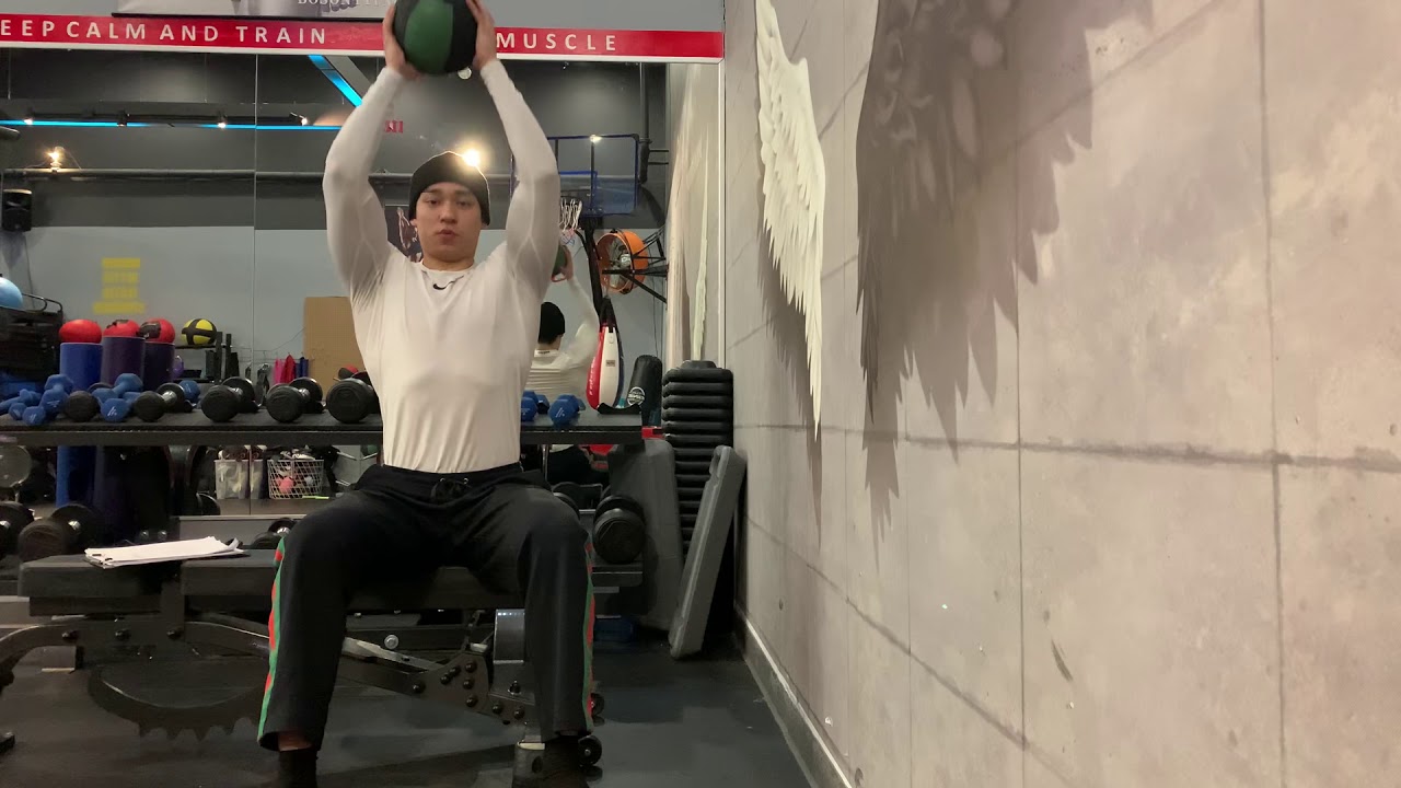 Exercises using medicine ball 