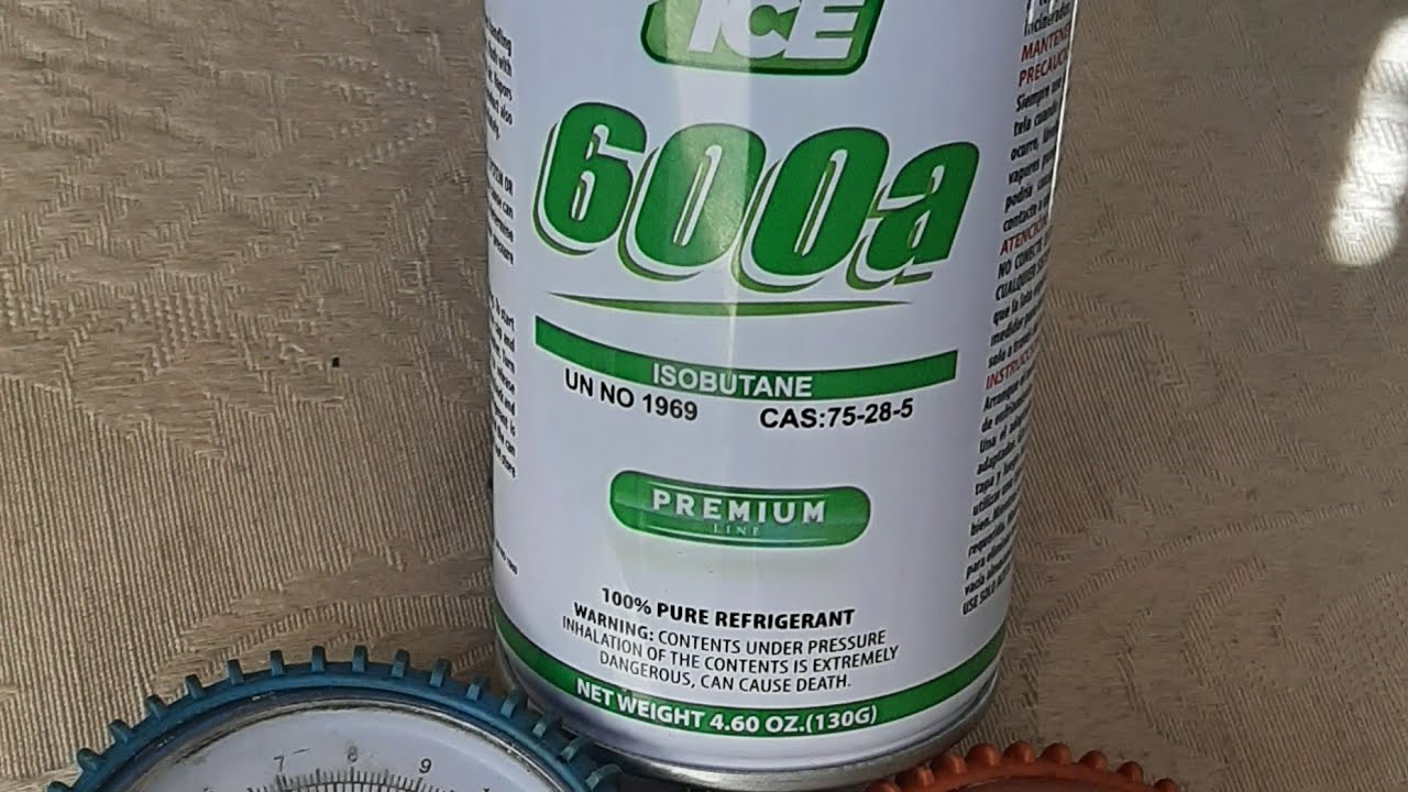 Cual es la presión de trabajo del gas r600a