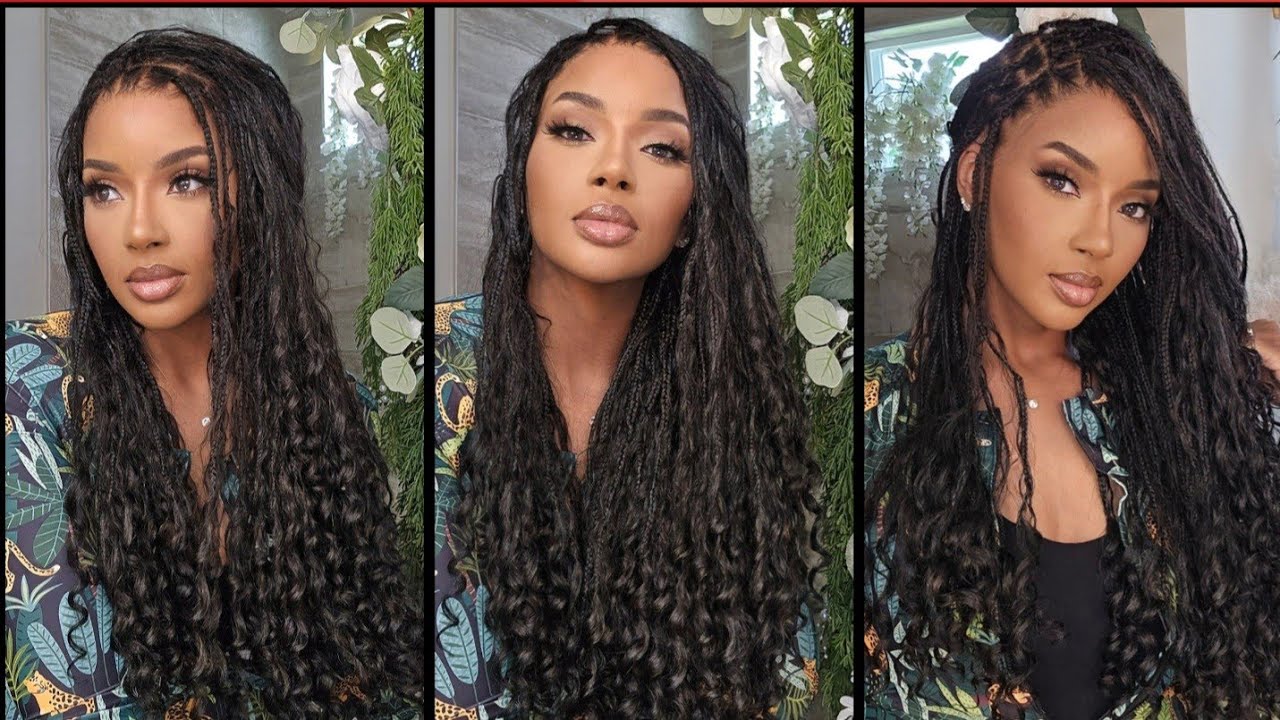 Braiding Salon KNOCKOUT?! | NO HANDS THROWN BUT THIS WIG STILL SLAPS | Boho Braided Wig | OMGHerHair