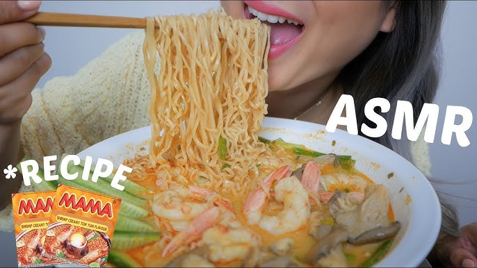 MAMA RAMEN NOODLES, Mukbang