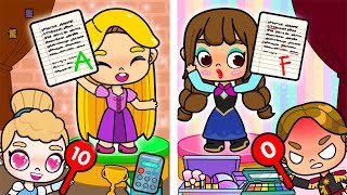 Rapunzel Mother and Daughter But Smart Vs Pretty Student | Princess In Avatar World | Toca Boca