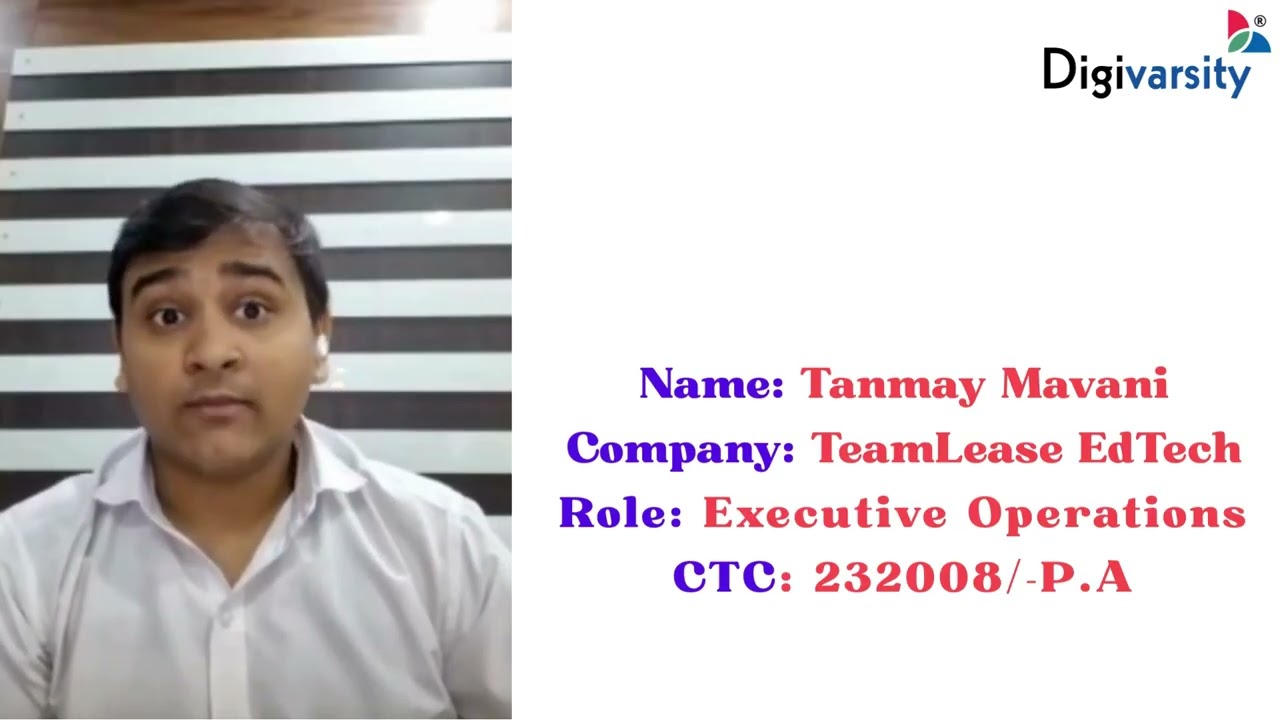 From 12th Pass to AI Career | Tanmay Mavani’s Work-Integrated Learning Journey