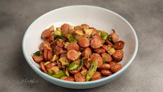 Chicken Sausage Pepper Fry | Manchatti Kitchen