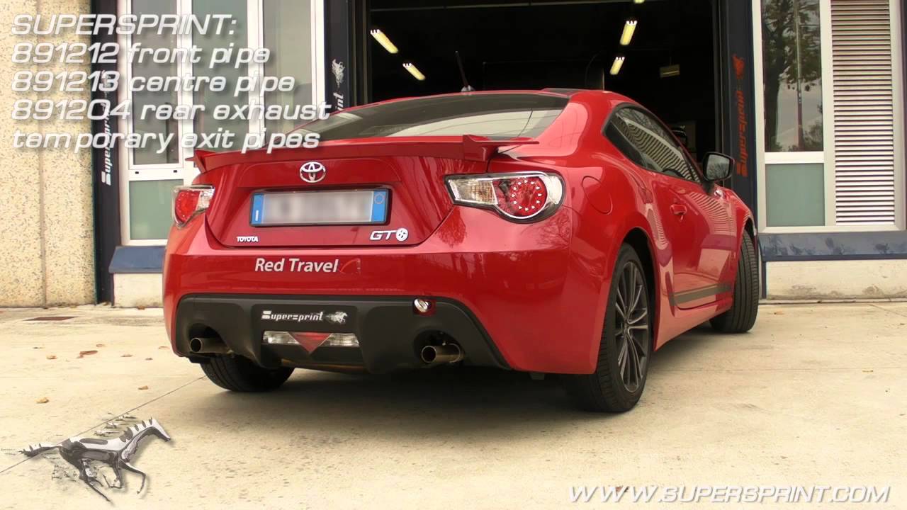 Toyota GT86 \ Subaru BRZ Supersprint Exhaust Sound test in various