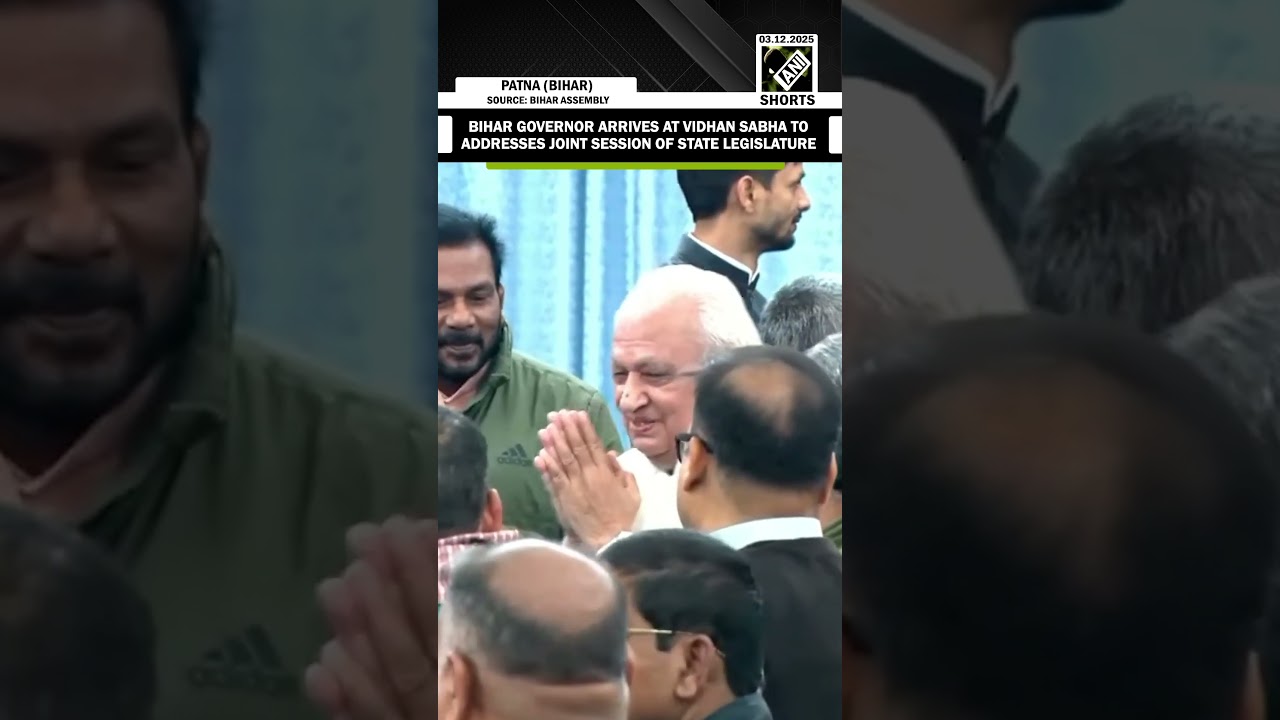 Bihar Governor Arif Md Khan arrives to addresses Joint session of State Legislature at Vidhan Sabha