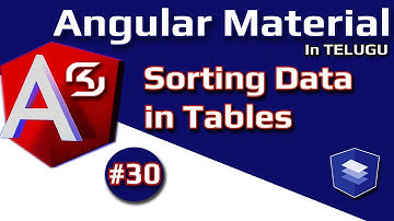 #AngularMaterial  in Telugu #30 Sorting Data in Tables || #RSKHelpline