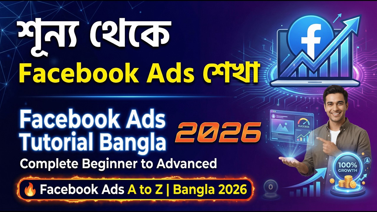 শূন্য থেকে Facebook Ads শেখা | Facebook Ads Tutorial Bangla 2026 ...