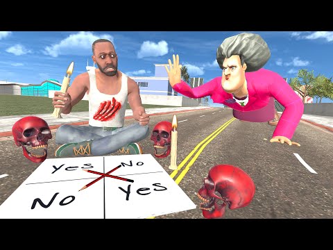 Franklin Play Charlie Charlie Ghost Game To Fight Monster In Indian Bike Driving 3d
