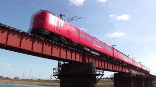 20110310　４８５系（RED Express）／乙津川鉄橋