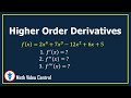 Higher Order Derivatives | Calculus