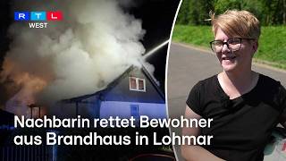 Brand in Lohmar – Feuerwehrfrau aus der Nachbarschaft rettet Bewohner | RTL WEST