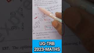 Ug-trb, Maths, 2023, Operational Research