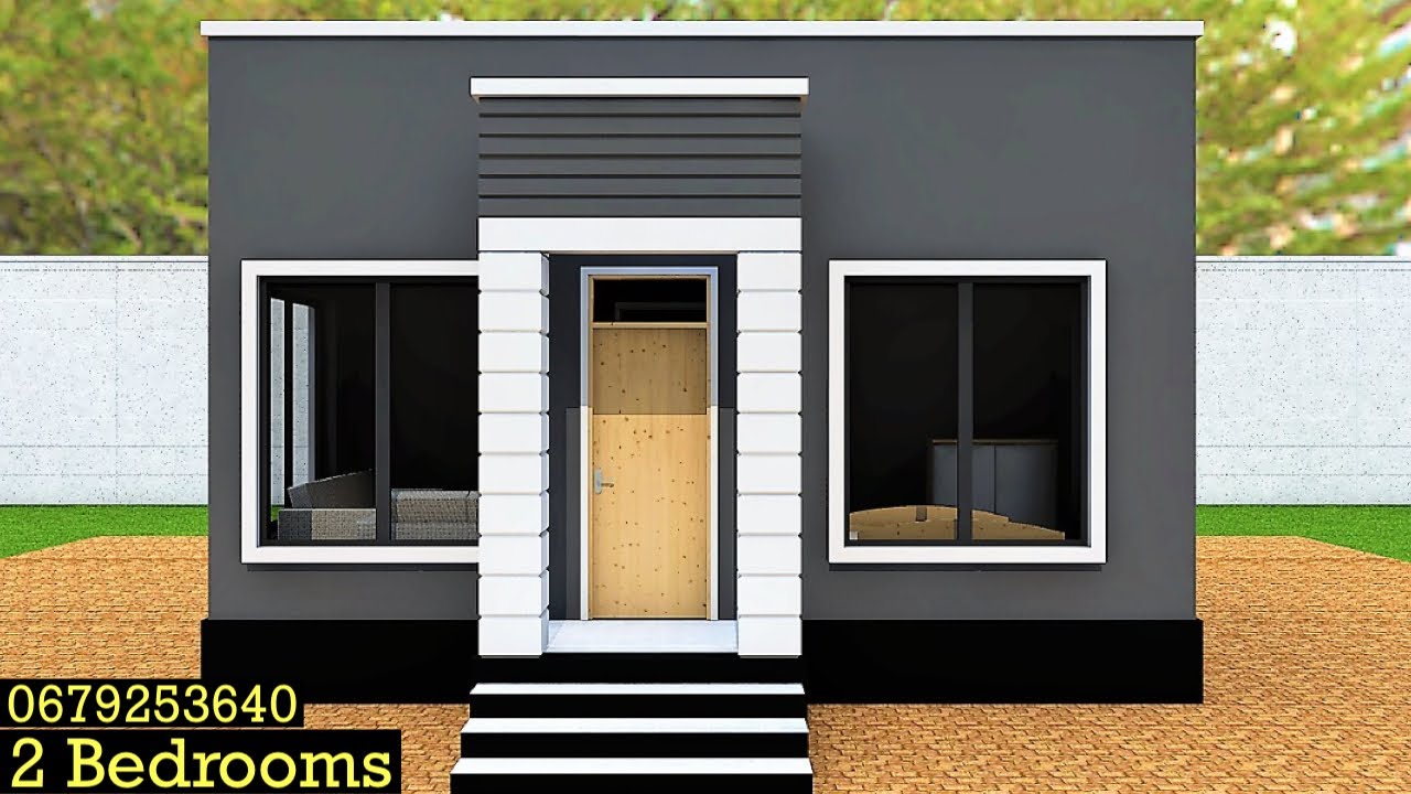 Ramani za nyumba ndogo za kisasa, 2 Bedrooms House Plan 220707, 0679253640