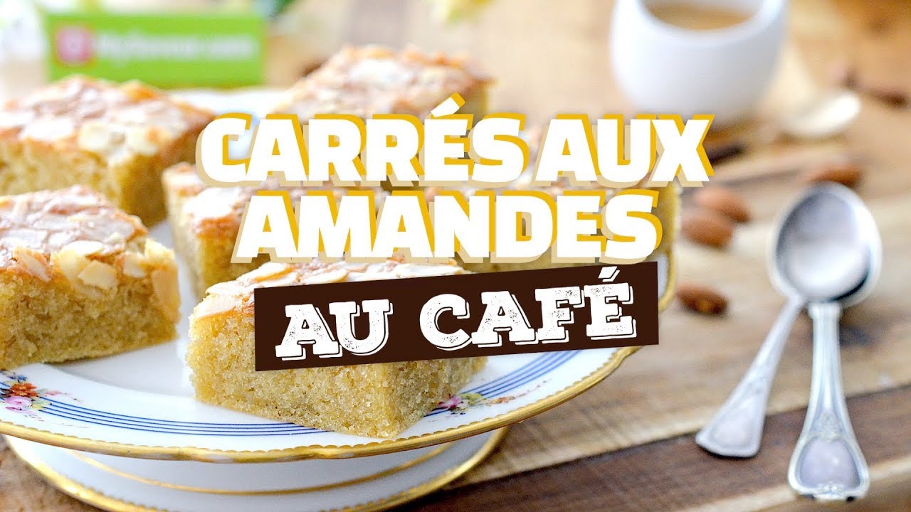 Carres Aux Amandes Et Au Cafe Recette Rapido Youtube