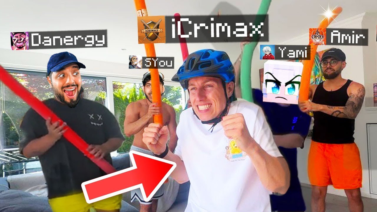iCRIMAX KASSIERT im EXTREM POOLNUDEL SPIEL in  der PAULBERGER VILLA! (Pool Noodle Game)