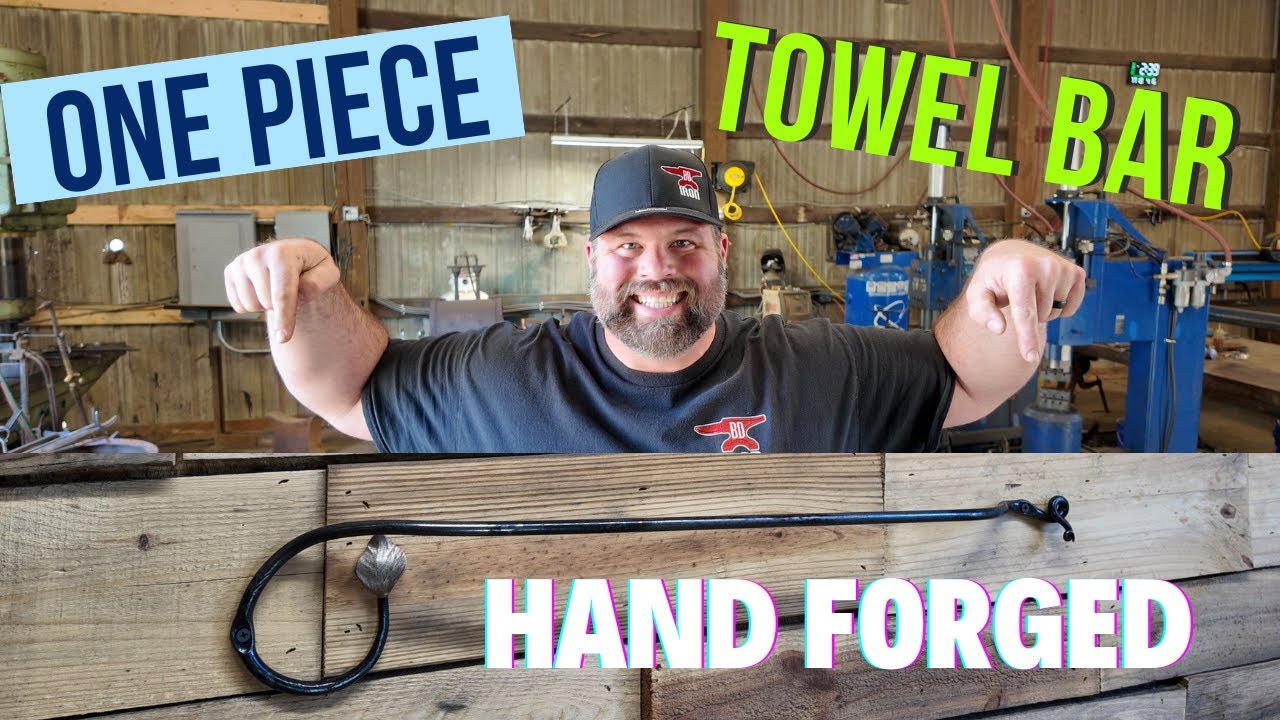 BLACKSMITHING- COMPLETING THE HAND FORGED BATHROOM SET… CRAFTING A ...
