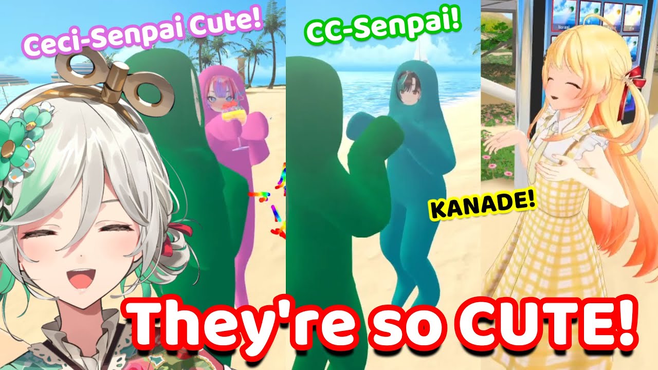 Cecilia Messing with the JP Girls in 3D is HILARIOUS! (Hololive)