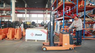 Zowell Xr15 Xr20 Electric Reach Stacker Demo Video