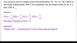 Problem Solving | Probability | JEE Main 2019