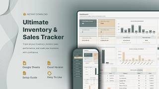 Ultimate Inventory and Sales Tracker Spreadsheet | Complete  Tutorial