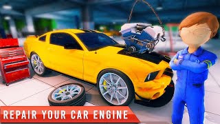 Stickman Car Mechanic Simulator- Fix My Car Garage - Android Game Gameplay screenshot 2