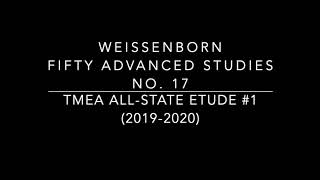 2019-2020 TMEA All-State Bassoon Etude #1 - Weissenborn No. 17