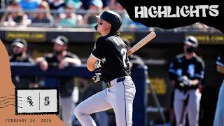 HIGHLIGHTS: White Sox Score 12 in Victory Over Seattle (2.24.26)