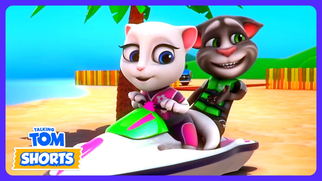 Talking Tom - Super jazda skuterem wodnym! | Bajki dla dzieci | WildBrain Rodzinny Dom Zabaw