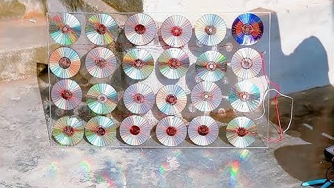 废旧光碟也能制作出太阳能发电板，发出电压非常稳定，简直太牛了