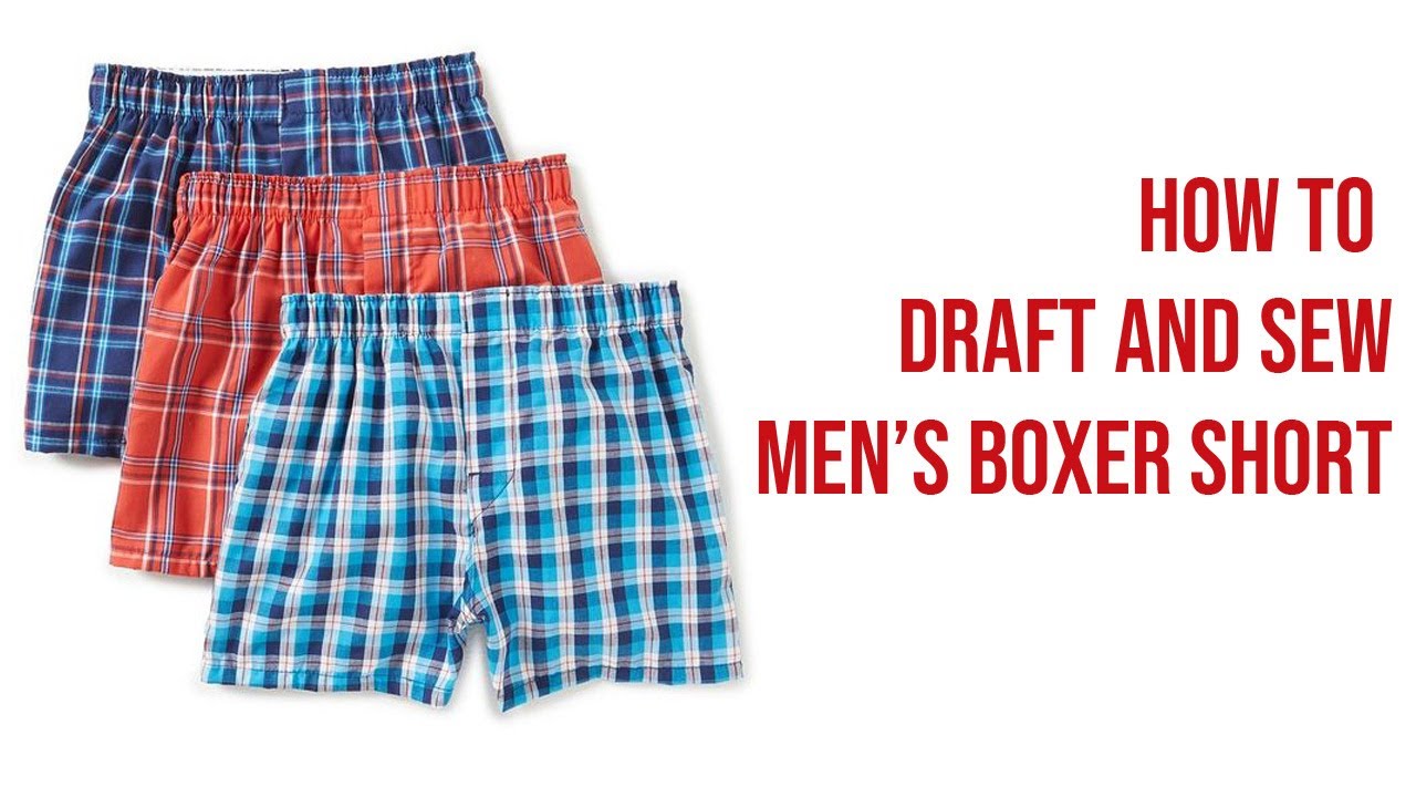 How To Cut And Sew Men's Boxers  Boxer Shorts With Front Flap