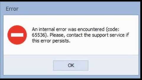 Error Code: 65536 Avs (My Version)