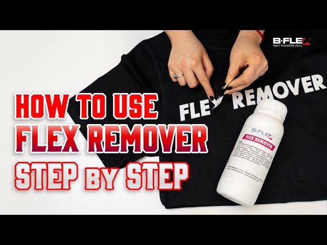 Remove the Heat Transfer Vinyl with FLEX REMOVER and restore your graphic 