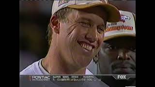Super Bowl XXXIII 33 Postgame Jan 31, 1999 Denver Broncos vs Atlanta Falcons FOX John Madden NFL