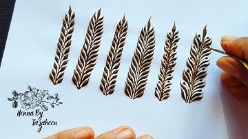 How To: 6 Different Henna Vines @TazaheenArt