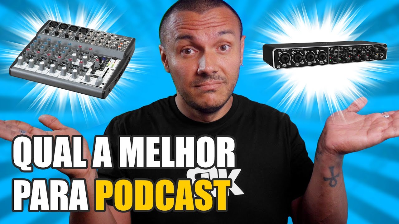 Interface de Áudio ou Mesa de Som - Qual é Melhor Para Podcast? [LEIA A DESCRIÇÃO]