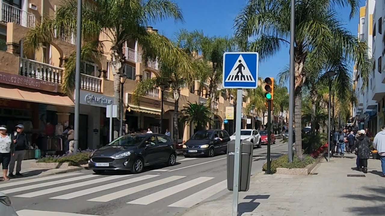 March 1st 2025 Street Walk in Arroyo de la Miel, Benalmadena, Malaga, Spain