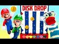 Fizzy and Super Mario Bro&#39;s Play The Disk Drop Game | Fun Videos For Kids